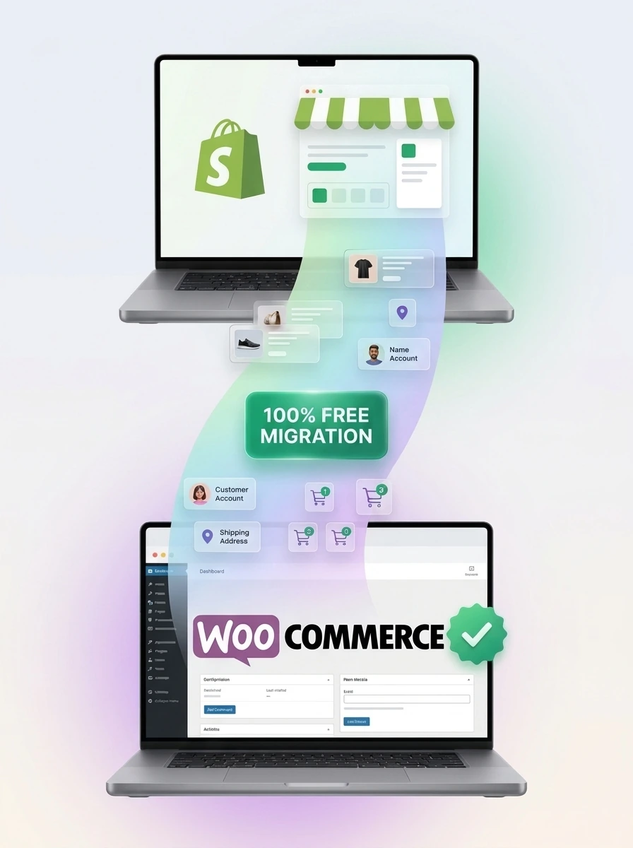 Shopify to WooCommerce Migration - Free Products and Customers